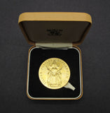 1977 Elizabeth II Silver Jubilee 44mm Gilt Bronze Medal - Cased