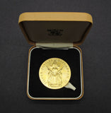 1977 Elizabeth II Silver Jubilee 44mm Gilt Bronze Medal - Cased