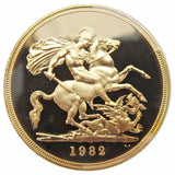 Elizabeth II 1982 Proof £5 Five Pound - PCGS PR69DCAM