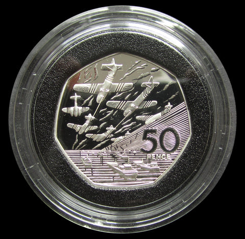 Elizabeth II 1994 D-Day Anniversary Silver Proof 50p - Cased