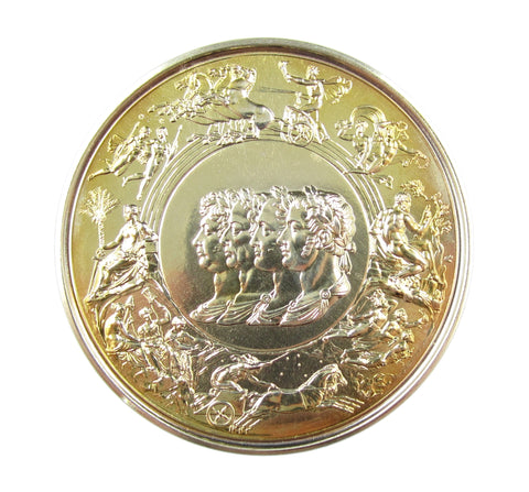 1990 Battle Of Waterloo 175th Anniversary 63mm Silver Medal