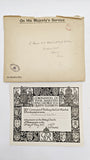 1910 Edward VII Wax Seal of Approval - Issued Under King George V