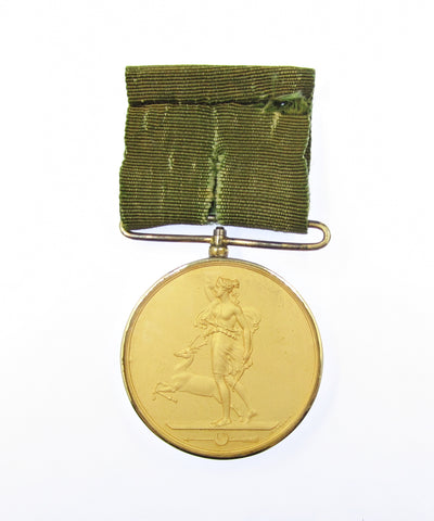 1838 British Longbow Society Medal & Silver Snuff Box - By Wyon