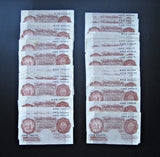 Bulk Lot Of 396 x Elizabeth II 10s Ten Shilling Banknotes - Cashier Beale