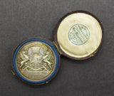 1837-1886 Stock Brokers Pass Cased Silver Medal By Wyon - Naylor Type 7