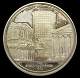 1972 New Stock Exchange Silver Brokers Pass Medal - Cased
