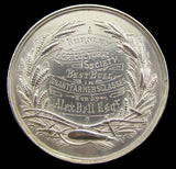 c.1870 Burnley Agricultural Association 53mm Silver Medal - By Ottley