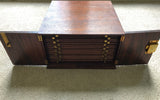 14 Tray Mahogany Coin Cabinet - Peter Nichols Pheon