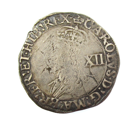 Charles I 1635-1636 Tower Mint Shilling - mm Crown