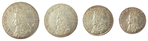 Charles II 1660-1685 Undated Milled Maundy Set