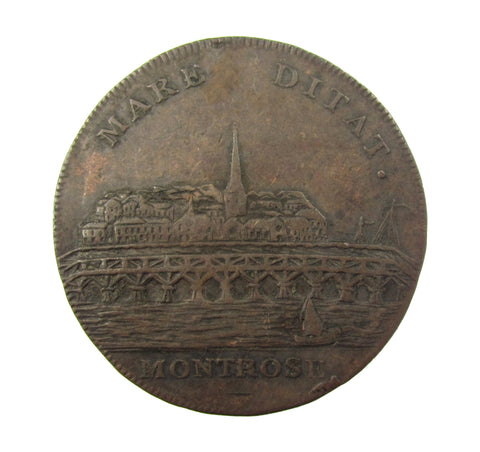 1796 Angusshire Montrose Halfpenny Token - DH28 - NVF