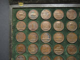 1731 Dassier's Kings & Queens Of England Set Of 34 Medals - Cased