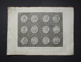 1731 Dassier's Kings & Queens Of England Set Of 34 Medals - Cased