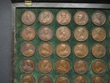 1731 Dassier's Kings & Queens Of England Set Of 34 Medals - Cased