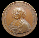 Switzerland 1736 Cardinal de Fleury 54mm Medal - By Dassier