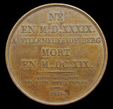 France 1821 Olivier De Serres French Author 41mm Medal - By Donadio