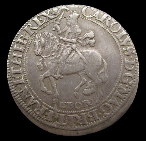 Charles I 1625-1649 EBOR Halfcrown - York Mint - NEF
