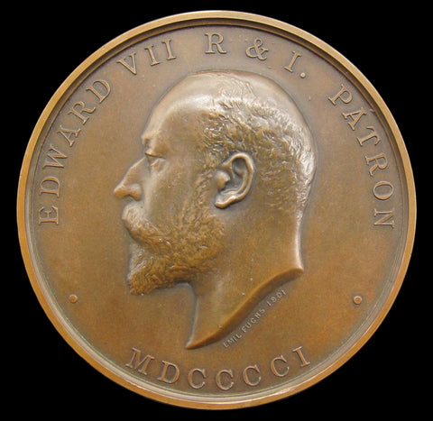 1901 Society Of Arts 56mm President's Medal - By Fuchs / Wyon