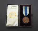 1897 Victoria Diamond Jubilee Bronze Medal On Ribbon By Emptmeyer - Cased