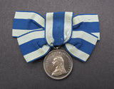 1897 Victoria Diamond Jubilee Silver Medal On Ribbon By Emptmeyer - Cased
