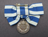 1897 Victoria Diamond Jubilee Silver Medal On Ribbon By Emptmeyer - Cased