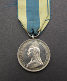 1897 Victoria Diamond Jubilee Silver Medal On Ribbon - By Emptmeyer