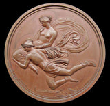 1854 John Flaxman Art Union Of London 56mm Medal - By Weigall