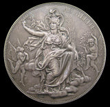 France 1898 Hommage des Electriciens 68mm Silver Medal