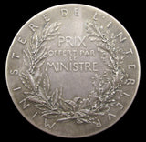 France Ministry Of The Interior 56mm Silver Medal - By Roty