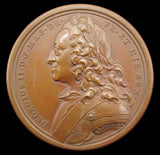 1750 George II 55mm Bronze Medal - By Dassier