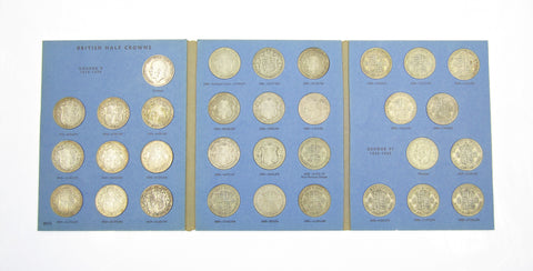 1911-1967 Complete Run Of Halfcrowns In Whitman Folders