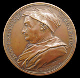 1744 Hans Sloane 55mm Bronze Medal - By Dassier