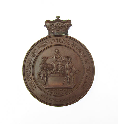 c.1940 Scotland Highland & Agricultural Society 49mm Medal - Edinburgh