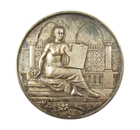 India c.1880 Photographic Society 51mm Silver Medal - By Wyon