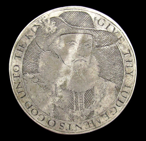 c.1616 James I & Prince Charles Silver Counter - Eimer 174