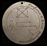 c.18th Century Hebrew Medallion / Amulet With Jupiter Inscriptions