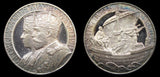 1837-1937 Coronations & Jubilees 7 Silver Medal Set - By Pinches