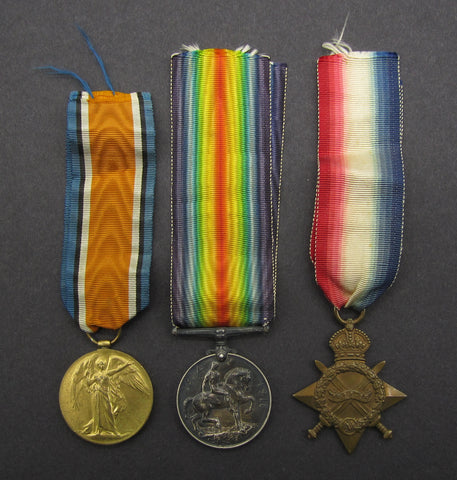 WWI Medal Trio - Expeditionary Force Canteens / Army Service Corps