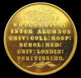 1847 University College London Robert Liston Gold Award Medal - By Wyon