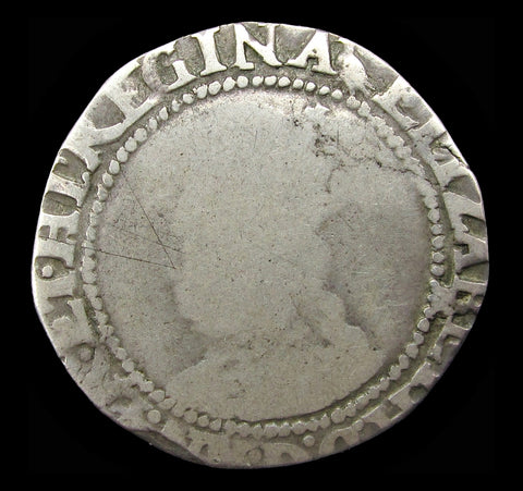 Elizabeth I 1560-1561 Shilling - mm Martlet