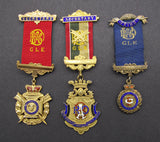Royal Antediluvian Order Of Buffaloes Group Of 3 Silver Medals
