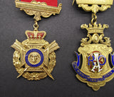 Royal Antediluvian Order Of Buffaloes Group Of 3 Silver Medals