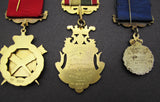 Royal Antediluvian Order Of Buffaloes Group Of 3 Silver Medals