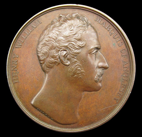 1815 Charge Of The British At Waterloo 41mm Medal - By Mills