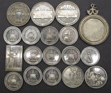 1896-1906 Group of 18 x Silver Photography Medals - Awarded To Wright Family