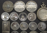 1896-1906 Group of 18 x Silver Photography Medals - Awarded To Wright Family