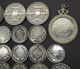 1896-1906 Group of 18 x Silver Photography Medals - Awarded To Wright Family