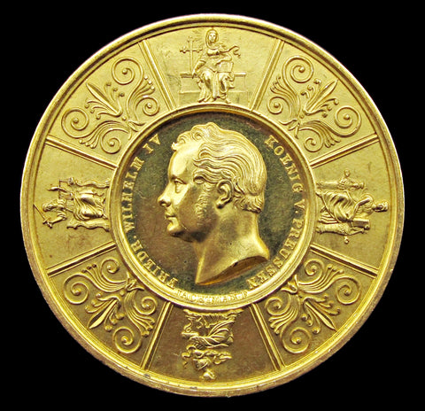 Germany Prussia 1844 Literature & Science Gold Medal Of 20 Ducats