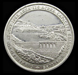 1898 Plymouth Burrator Reservoir Completed 45mm White Metal Medal