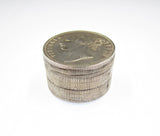 India 1840-1884 Box Made From Stack Of Silver Rupees